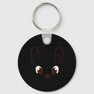 Chaveiro Rosto de Coelho Menino Fantasia de Halloween Pásco
