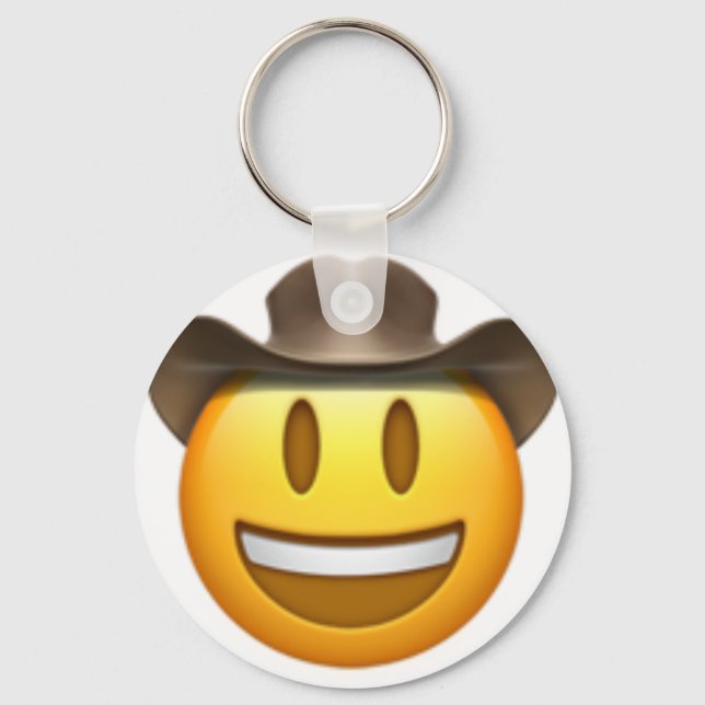 Chaveiro Rosto de Cowboy emoji (Frente)