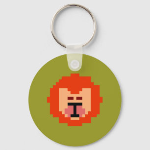 Chaveiro Rosto de leão pixelado fofo