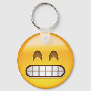 Chaveiro Rosto De Sorriso Com Olhos Emoji Sorridentes