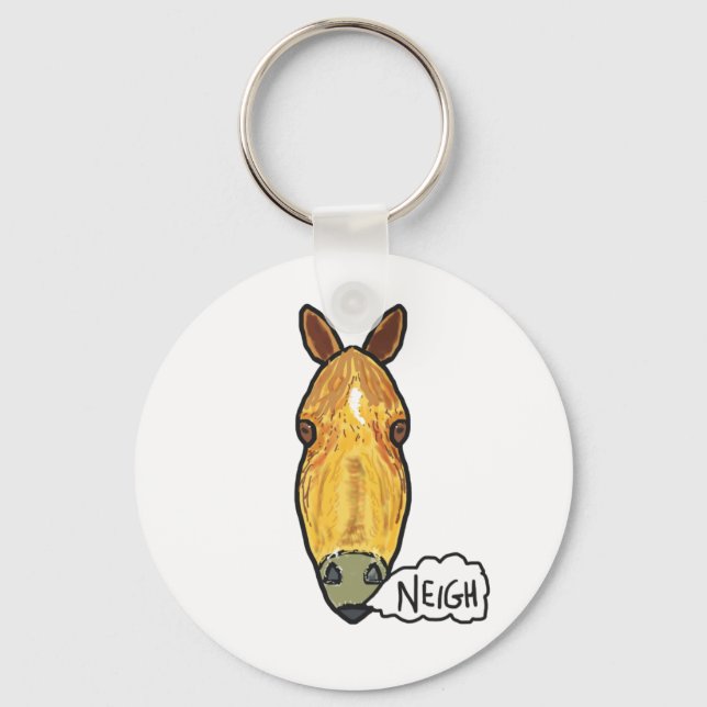 Chaveiro Rosto do Cavalo Perto (Frente)