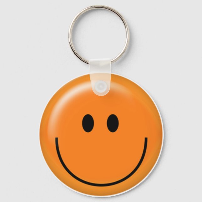 Chaveiro Rosto laranja feliz (Frente)
