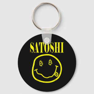 Chaveiro Rosto Sorridente Amarelo Satoshi