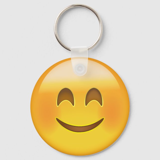 Chaveiro Rosto Sorridente Com Olhos Emoji Sorridentes (Frente)