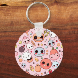 Chaveiro Rostos de Monstros de Foodie Whimsical
