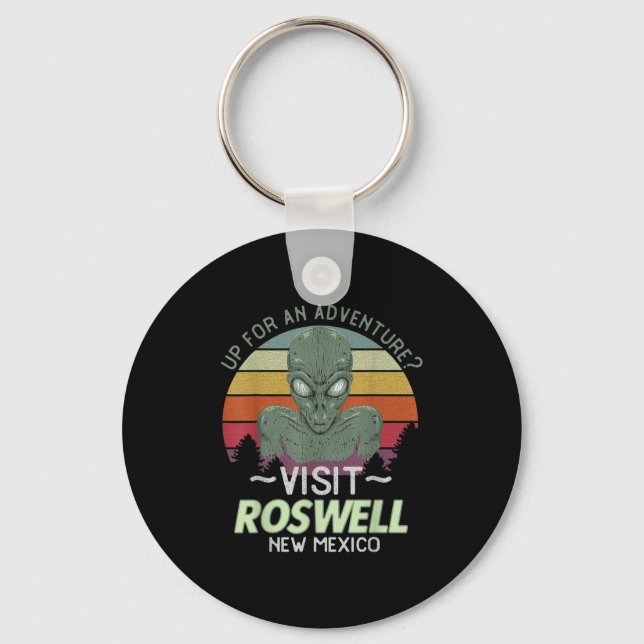 Chaveiro Roswell New Mexico Alien Head Funny Souvenir Quote (Frente)