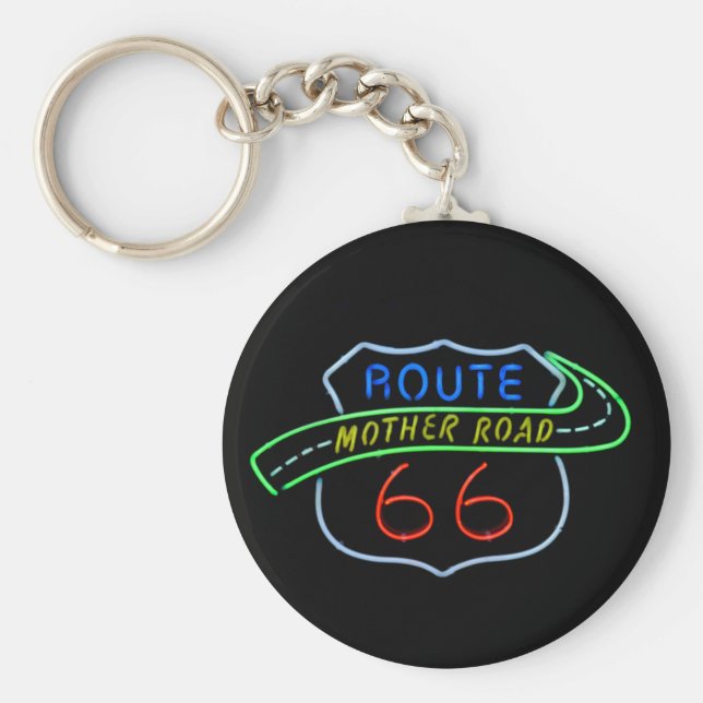 Chaveiro Rota 66, A Estrada-Mãe, Sinal de Neon (Frente)