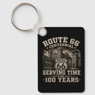 Chaveiro Rota 66 Histórica de Joliet Americana de Viagem