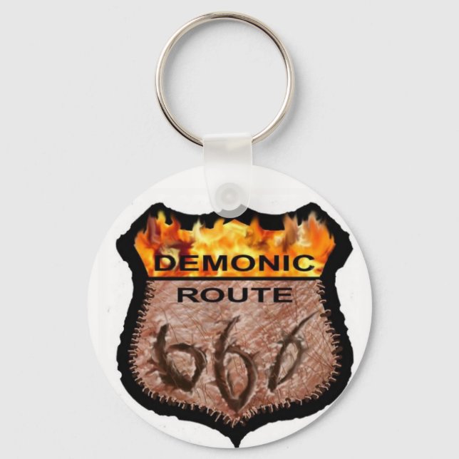 Chaveiro Rota Demônica 666 (Frente)