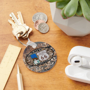 Chaveiro Rota histórica dos EUA 66~Parks, Arizona