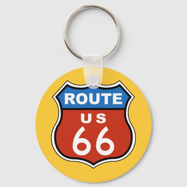 Chaveiro Rota US 66 - Sinal (Frente)