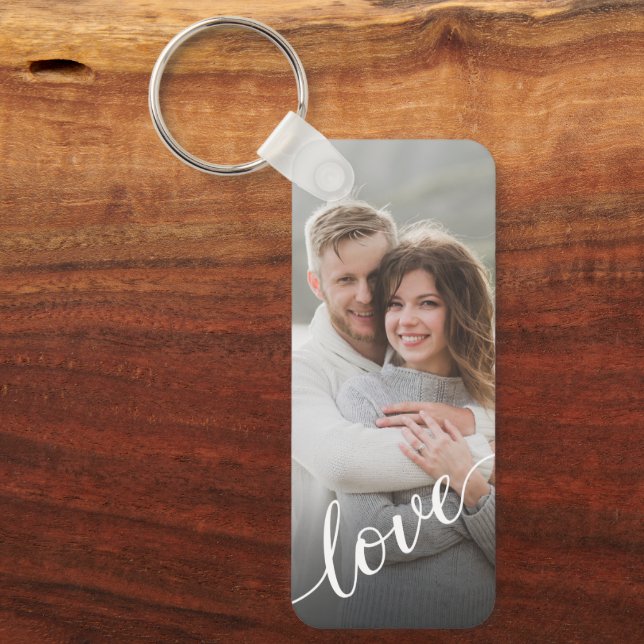 Chaveiro Roteiro de Amor de Casal com Foto Personalizada (Frente)