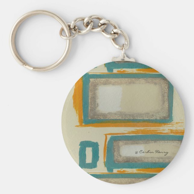 Chaveiro Rothko Moluto E Negrito Inspirou Abstrato Assinado (Frente)