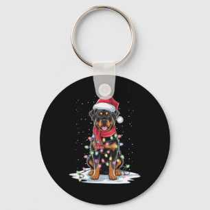 Chaveiro Rottweiler Cachorro Noel Hábor Árvore de Natal Lev