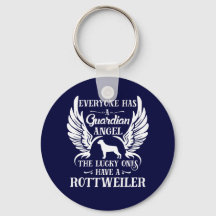 Rottweiler cão de estimação anjo da guarda