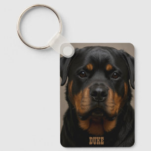 Chaveiro Rottweiler Foto Personalizada Nome