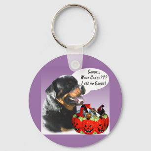 Chaveiro Rottweiler Halloween Candy