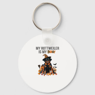 Chaveiro Rottweiler Halloween Figurume Meu Rottweiler é Meu