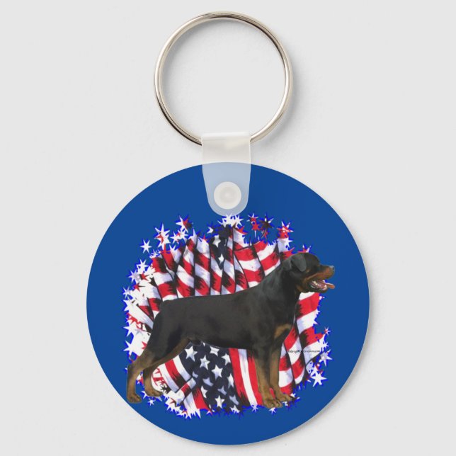 Chaveiro Rottweiler Patriot (Frente)