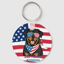 Chaveiro Rottweiler Patriota