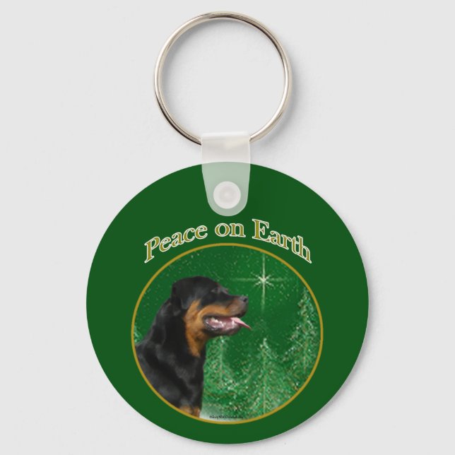 Chaveiro Rottweiler Peace (Frente)