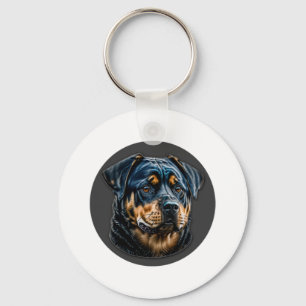 Chaveiro Rottweiler preto