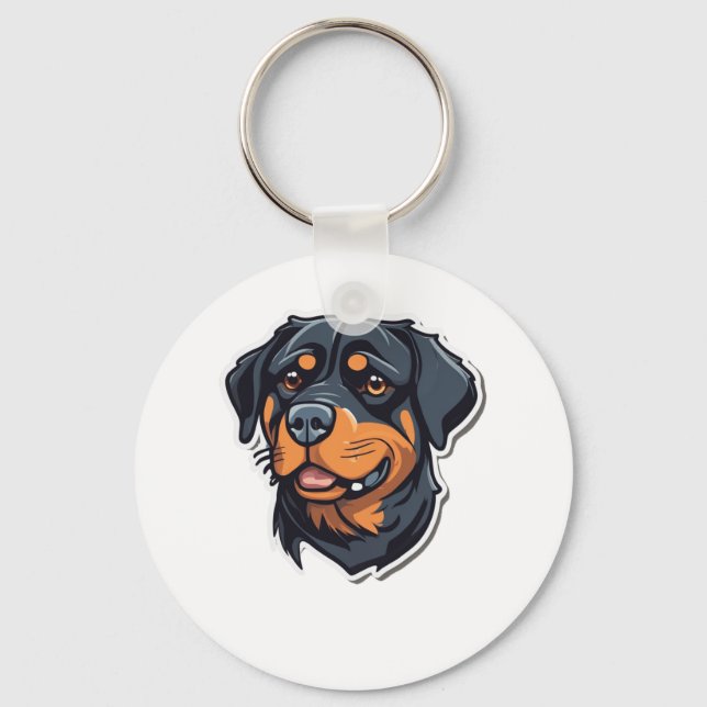 Chaveiro Rottweiler Royalty Adorável Rottie Cha (Frente)