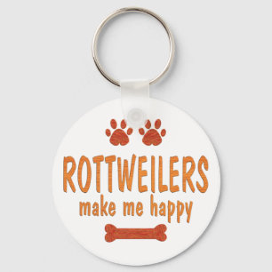 Chaveiro Rottweilers faz-me feliz