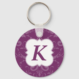 Chaveiro Rotulagens adoráveis Damasco roxo Personalizado In
