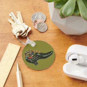 Chaveiro Rótulo de Produto Antigo, Frank Miller's Shoe Poli