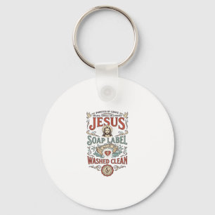 Chaveiro Rótulo de Sabonete Jesus Lavado Limpo Sabonete Jes