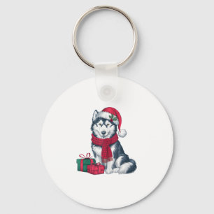 Chaveiro Rouco do Alasca Festas de Natal de Cães Papais noe
