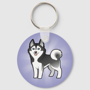 Chaveiro Rouco Siberian dos desenhos animados/Malamute do