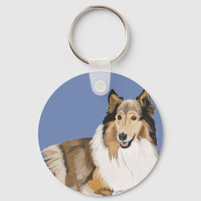 Chaveiro Rough Collie (Frente)