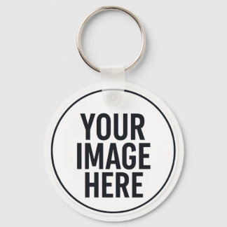 Chaveiro Round Photo Upload Keychain for Everyday Use