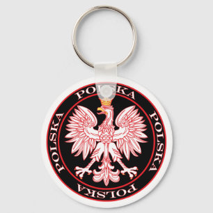 Chaveiro Round Red Polska Eagle