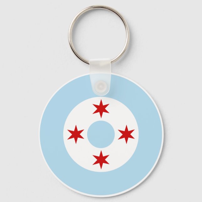 Chaveiro Roundel of the Chicago Air Force (Fighter Wing) (Frente)
