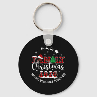 Chaveiro Roupa Combinante de Natal da Família 2026 Esquadrã