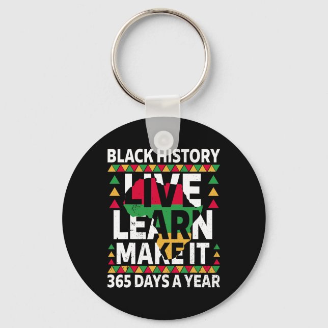 Chaveiro Roupa de História Negra Mês de 2025 (Frente)