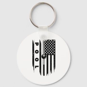 Chaveiro Roupa do jogador de Piscina do American Flag Billi