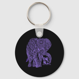 Chaveiro Roupas de Conscientização do Elefante Roxo Heimerh