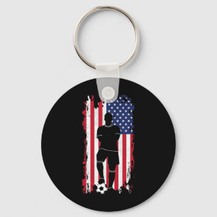 Chaveiro Roupas de futebol com bandeira americana - Futebol