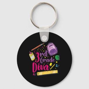Chaveiro Roupas de menina diva da 3ª série para o primeiro