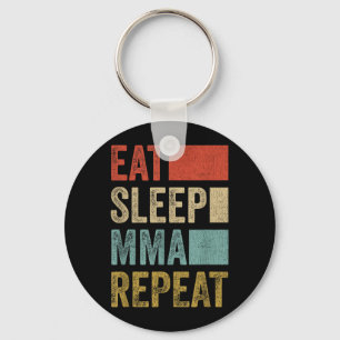 Chaveiro Roupas de MMA Retro Coma Dormir MMA Repetir MMA En