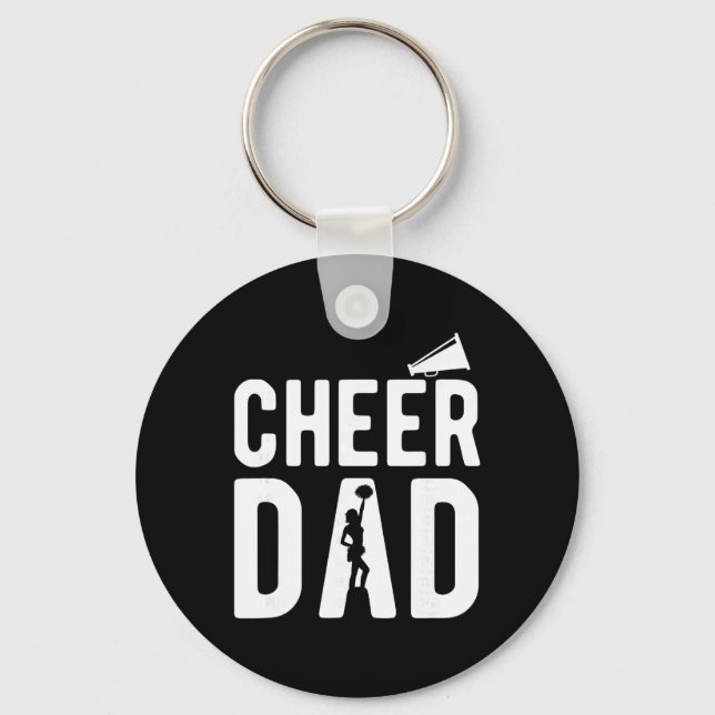 Chaveiro Roupas de Pai de Cheerleading - Cheer Dad  (Frente)