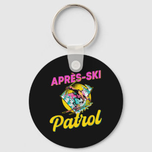 Chaveiro Roupas de patrulha de Apres-ski retrô dos anos 80