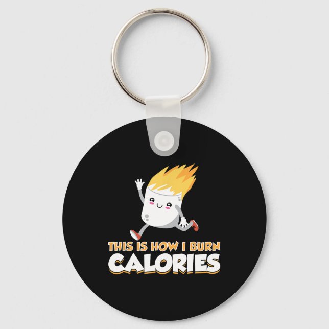 Chaveiro Roupas de S'mores de Marshmallow Fofos Como Eu Que (Frente)