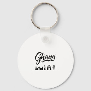 Chaveiro Roupas de viagem de férias no horizonte de Gana