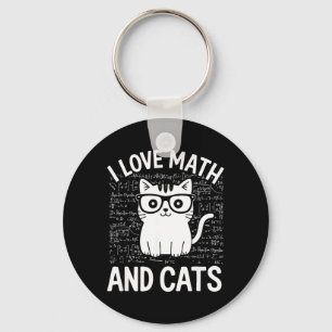Chaveiro Roupas Divertidas de Matemática e Gatos para Profe
