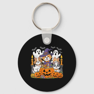 Chaveiro Roupas femininas de Halloween cachorro fantasma Di